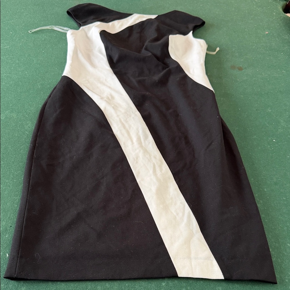 Rugby‎ Ralph Lauren Asymmetrical Black and White Dress. CAJA # 1. C